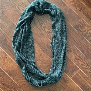 Black and silver infinity scarf
